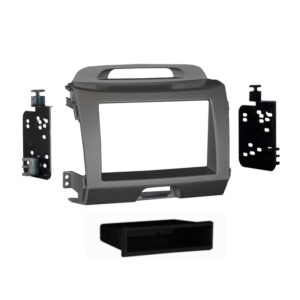 KIT Marco 1DIN 2DIN KIA Sportage III 2010- Negro Carbon | CR2KI19