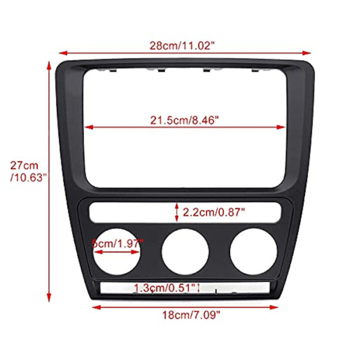 KIT DOBLE DIN  SKODA OCTAVIA  aire automatico para equipo especifico SPF3169 Y SPF8007 | CR2SK06 - Imagen 2