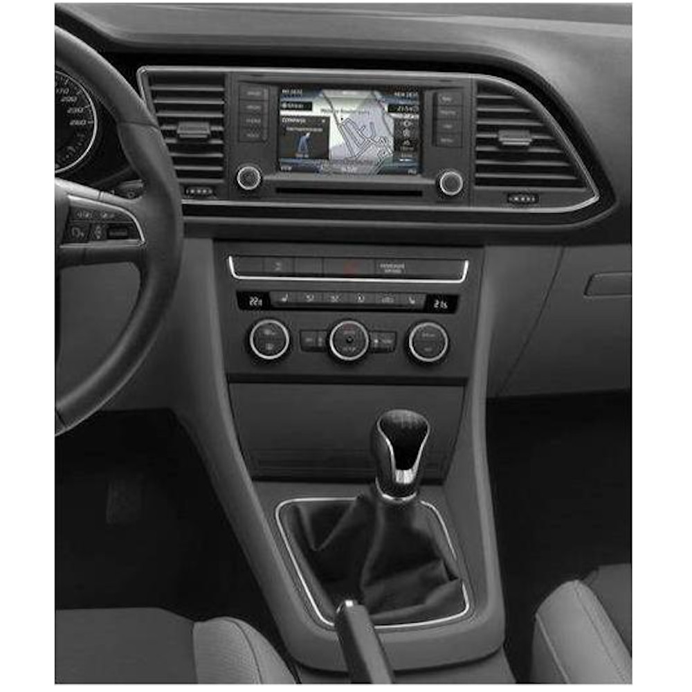 Adaptador 2 DIN SEAT LEON III 2013 / IBIZA 2015-2017 / TOLEDO 2015  / ATECA 2016 / Válido 1 DIN y 2 DIN profundidad máxima 100 MM • CR2SE10 - Imagen 2