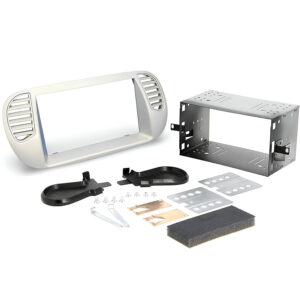 KIT DOBLE DIN FIAT 500 2007 hasta 2016 (Aireadores laterales) color beige | CR2FI18