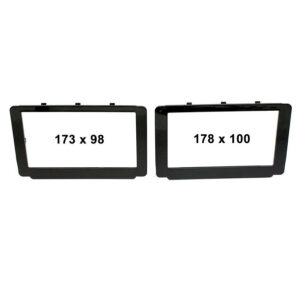 KIT 2 Marcos DOBLE DIN Negro | TOYOTA Hilux (N25 restyling) +2015 | CR2TO23