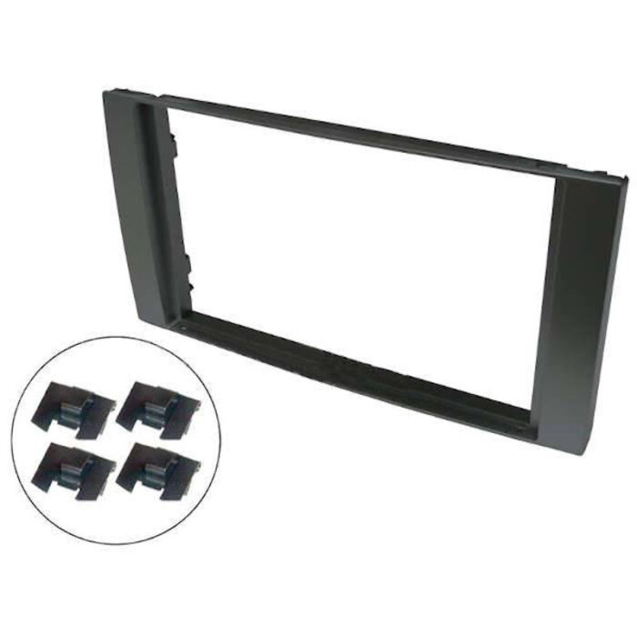 Marco 2 DIN color negro Compatible con: FORD Focus C-Max 2003-2010 -/Galaxy hasta 07 / Focus (II) 2005-2007 / Fiesta 2006-2009 / S-Max 2006-2010 / Fusion 2006- / Transit 2006- / Kuga 2008-2013 192X117 | CR2FO06N |