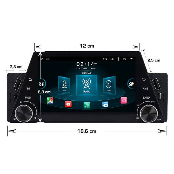 Unidad multimedia 1 DIN con pantalla de 5" • VI5007 - Imagen 2