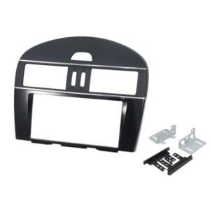 Adaptador doble DIN Nissan Pulsar / Color negro - A/C manual  | CR2NI13